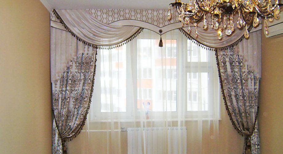10. изящные классические шторы в спальню