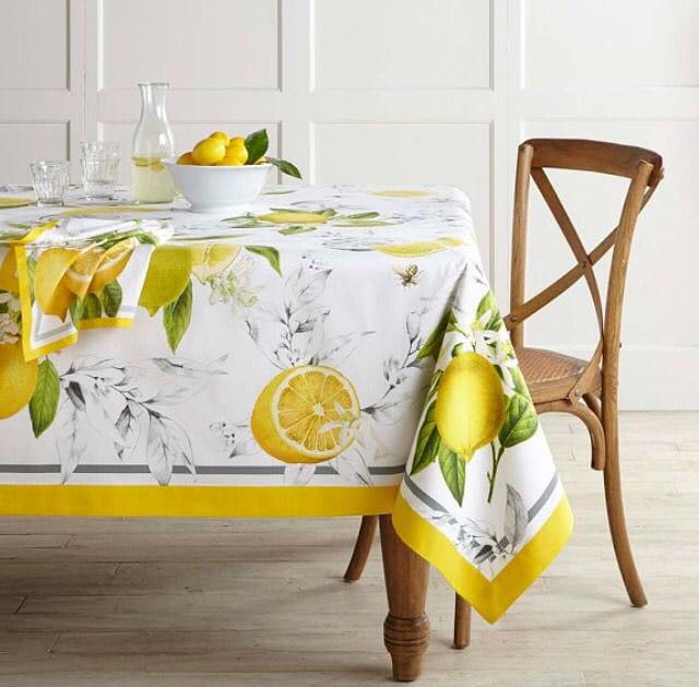 Лимонная тема на скатерти